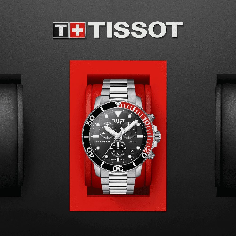 ティソ(TISSOT) TISSOT シースター 1000 クォーツ クロノグラフ